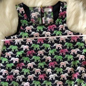 Crown & Ivy Elephant Tiered Top